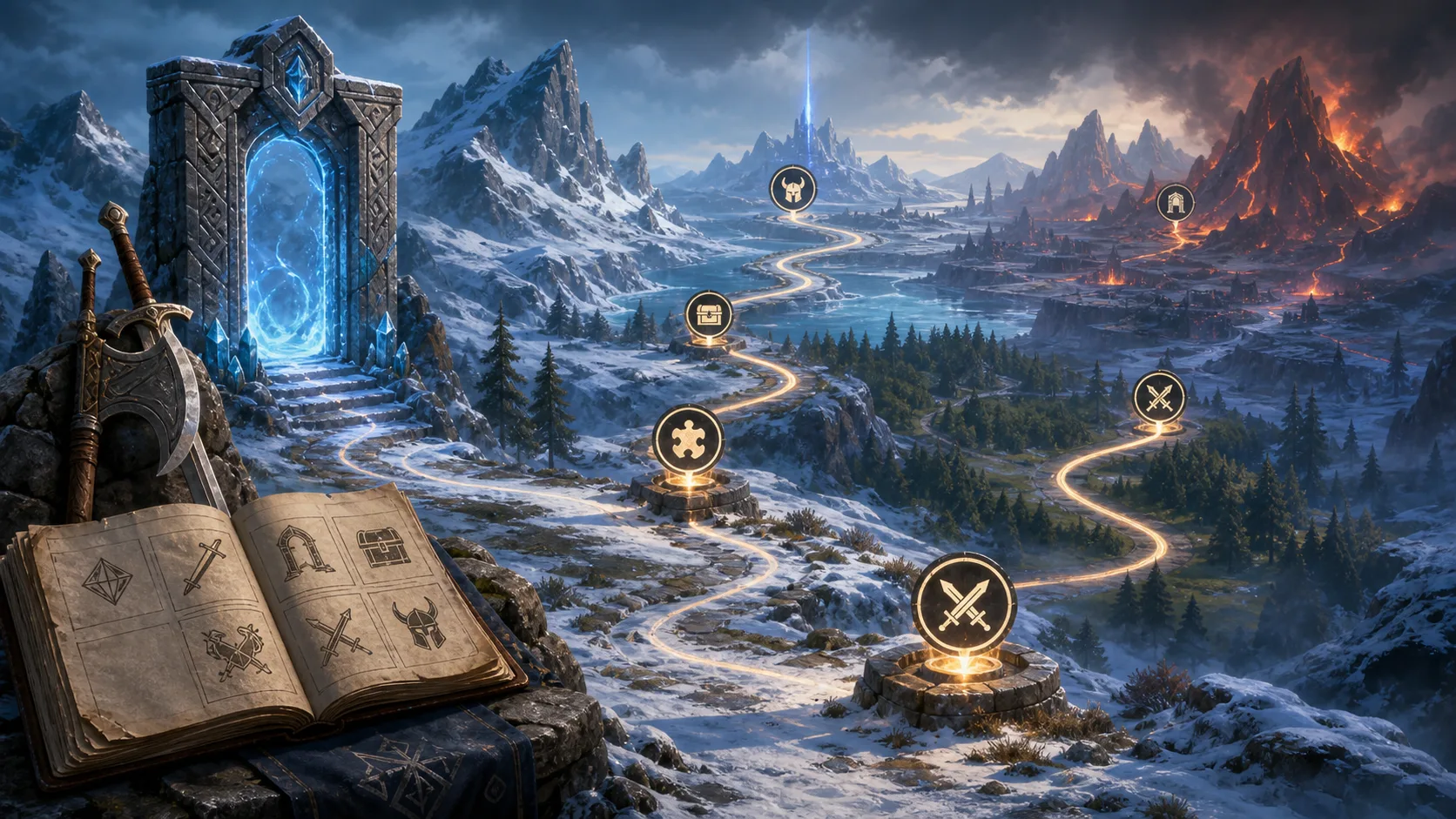 God of War Ragnarok Story Route Section